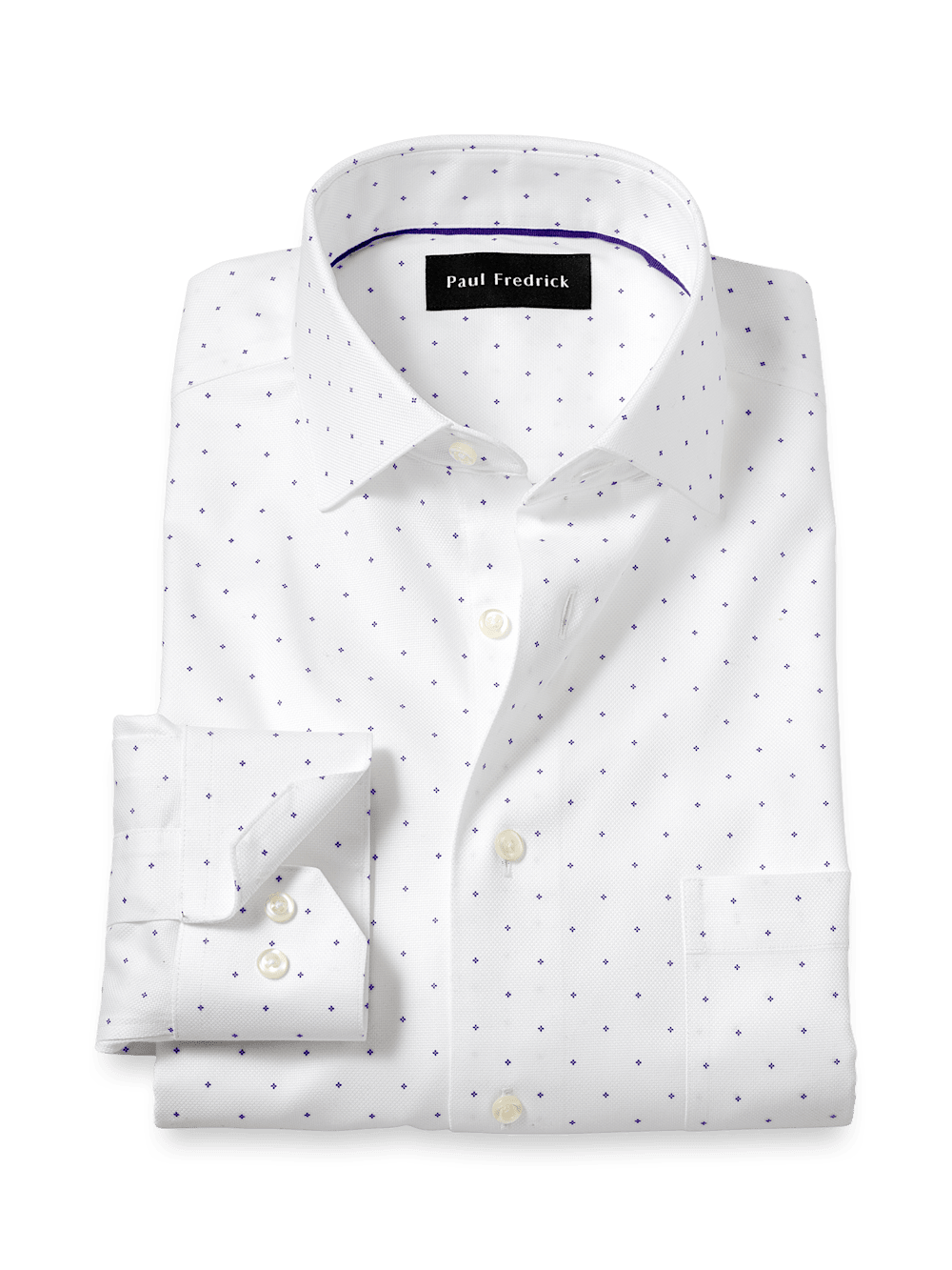 White Spread Collar Dress Shirts