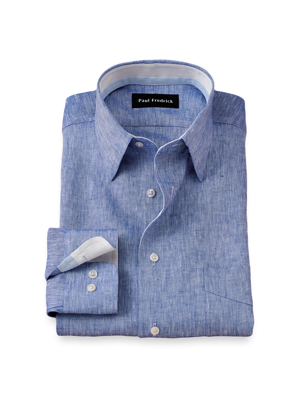 Blue Dress Shirts with White Collar