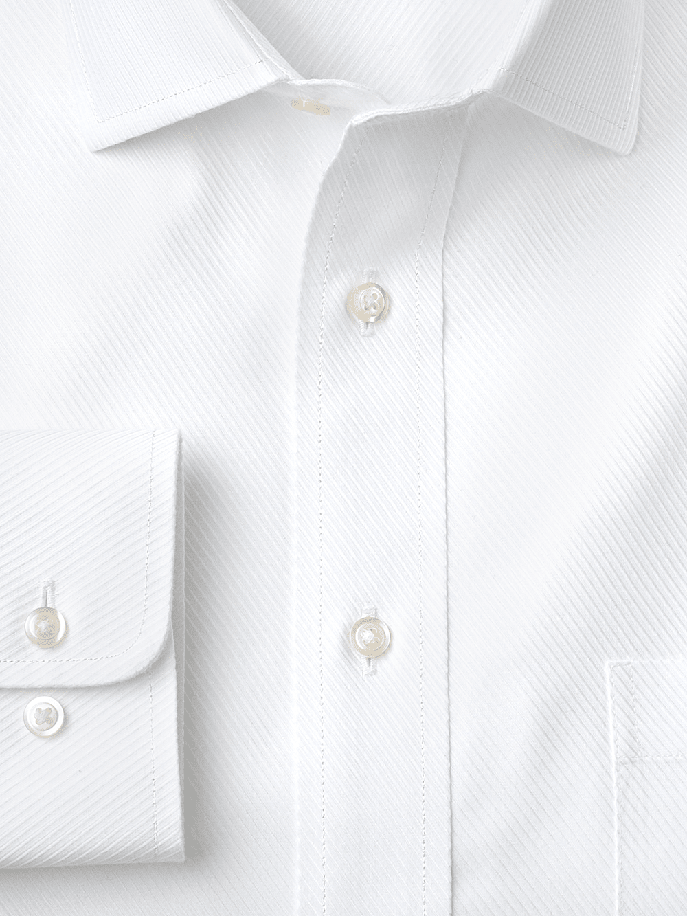 Alternate Image of Non-iron Cotton Twill Spread Collar Dress Shirt-1