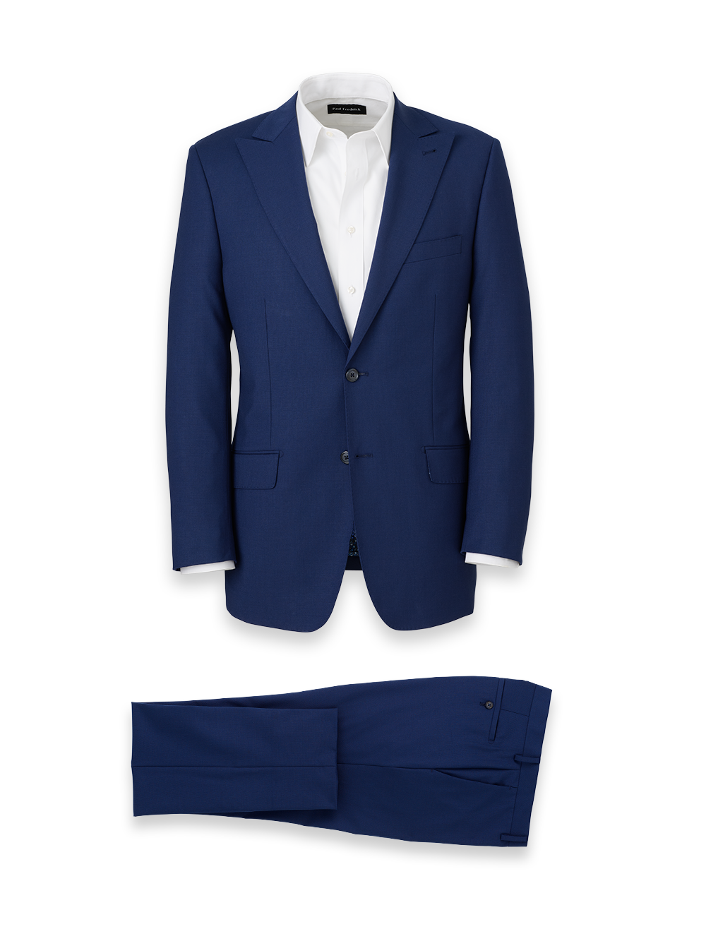 Product Image of Wool Stretch Bengaline Single Breasted Peak Lapel Suit-0