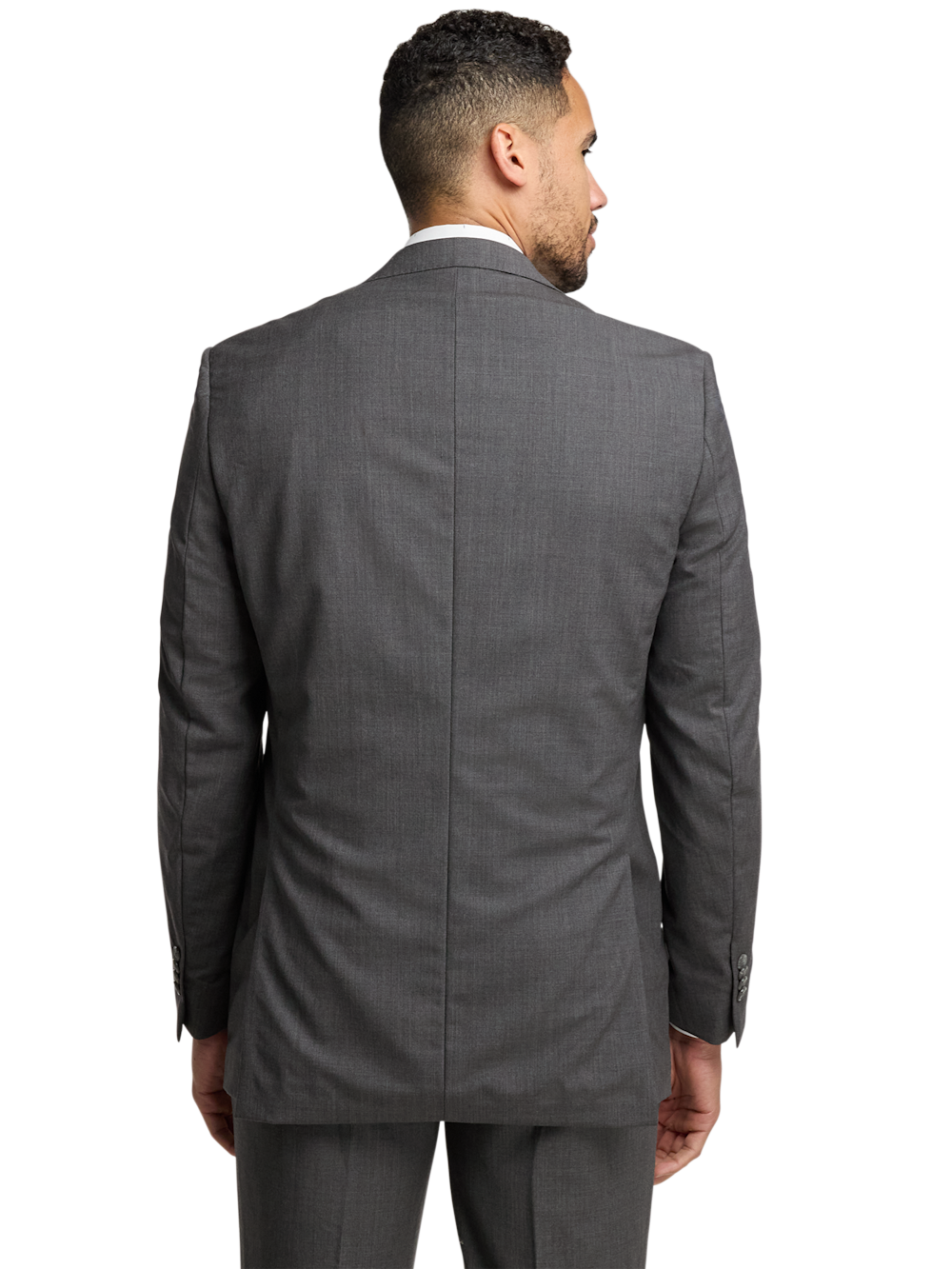 Alternate Image of Wool Stretch Bengaline Single Breasted Peak Lapel Suit-6
