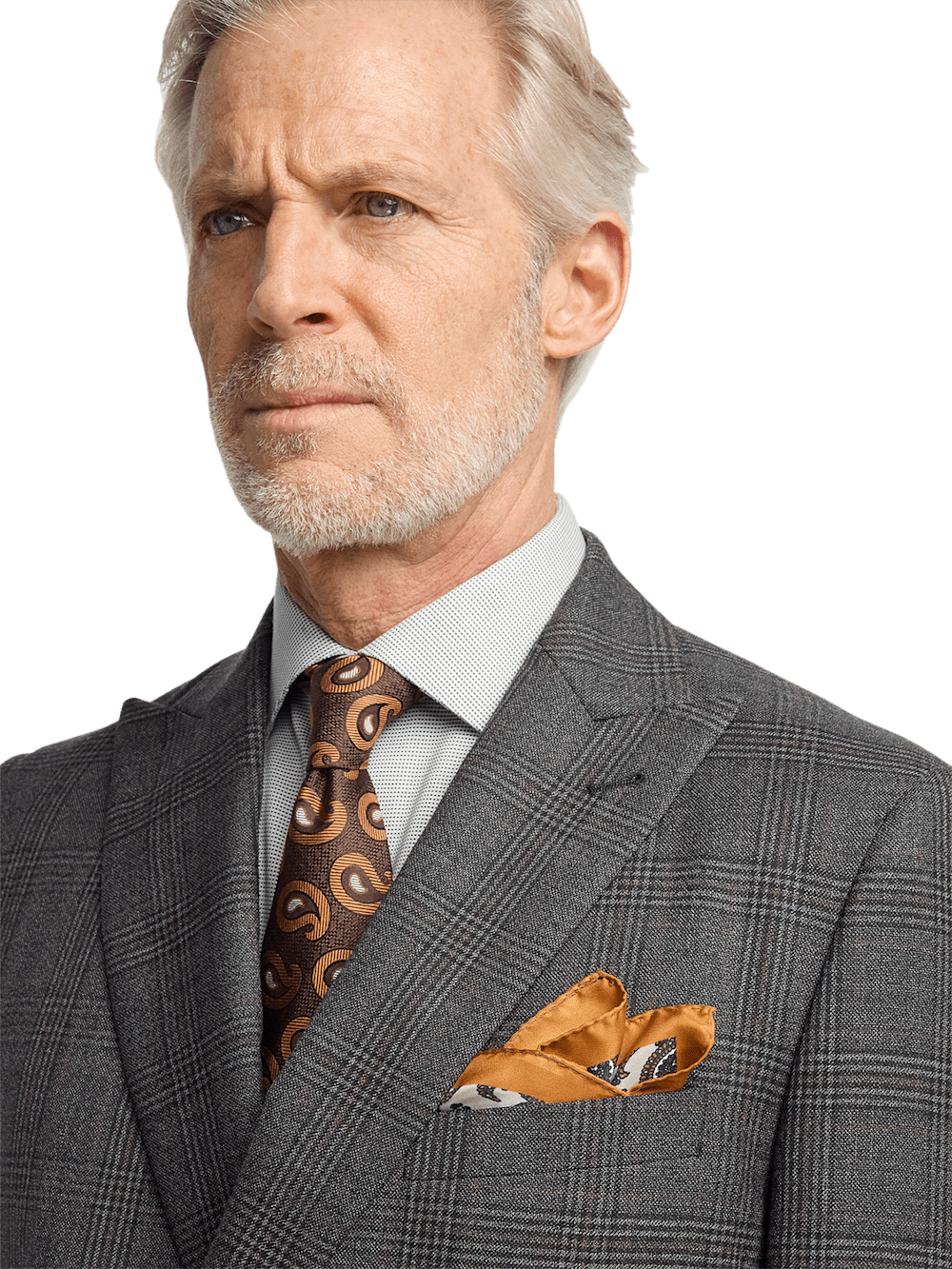 Alternate Image of Wool Plaid Double Breasted Peak Lapel Suit-2