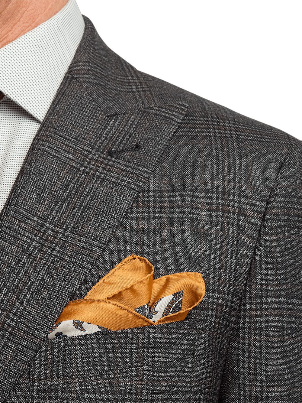 Alternate Image of Wool Plaid Double Breasted Peak Lapel Suit-5