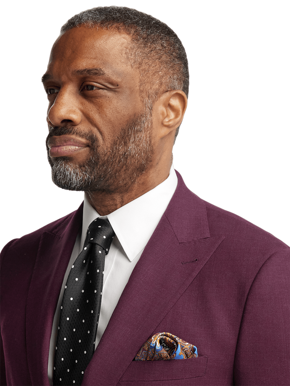 Alternate Image of Wool Stretch Bengaline Single Breasted Peak Lapel Suit-2