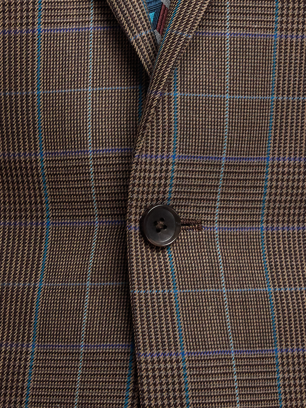 Alternate Image of Wool Blend Plaid Single Breasted Notch Lapel Suit-4