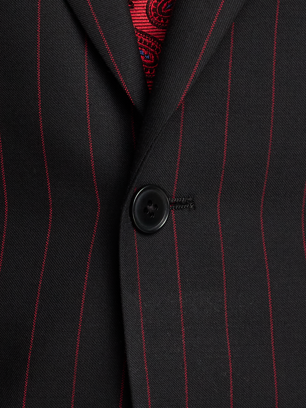 Alternate Image of Wool Stretch Stripe Single Breasted Peak Lapel Suit-4