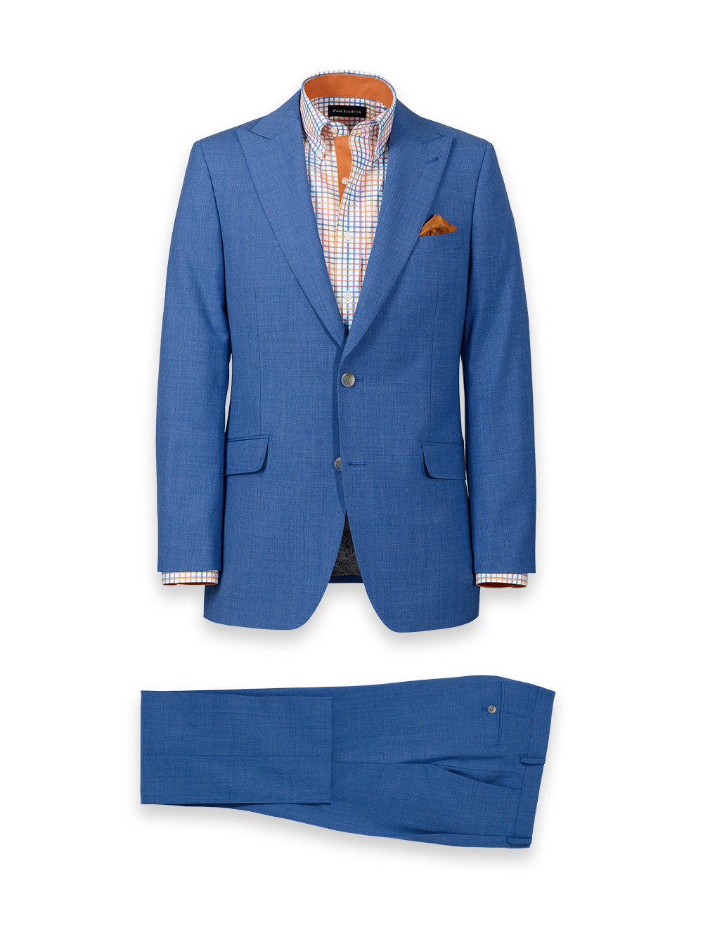 Wool Stretch Bengaline Peak Lapel Suit