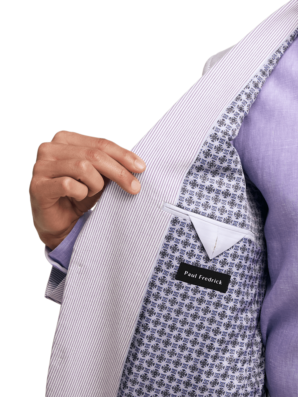 Alternate Image of Cotton Stretch Stripe Seersucker Notch Lapel Suit-3