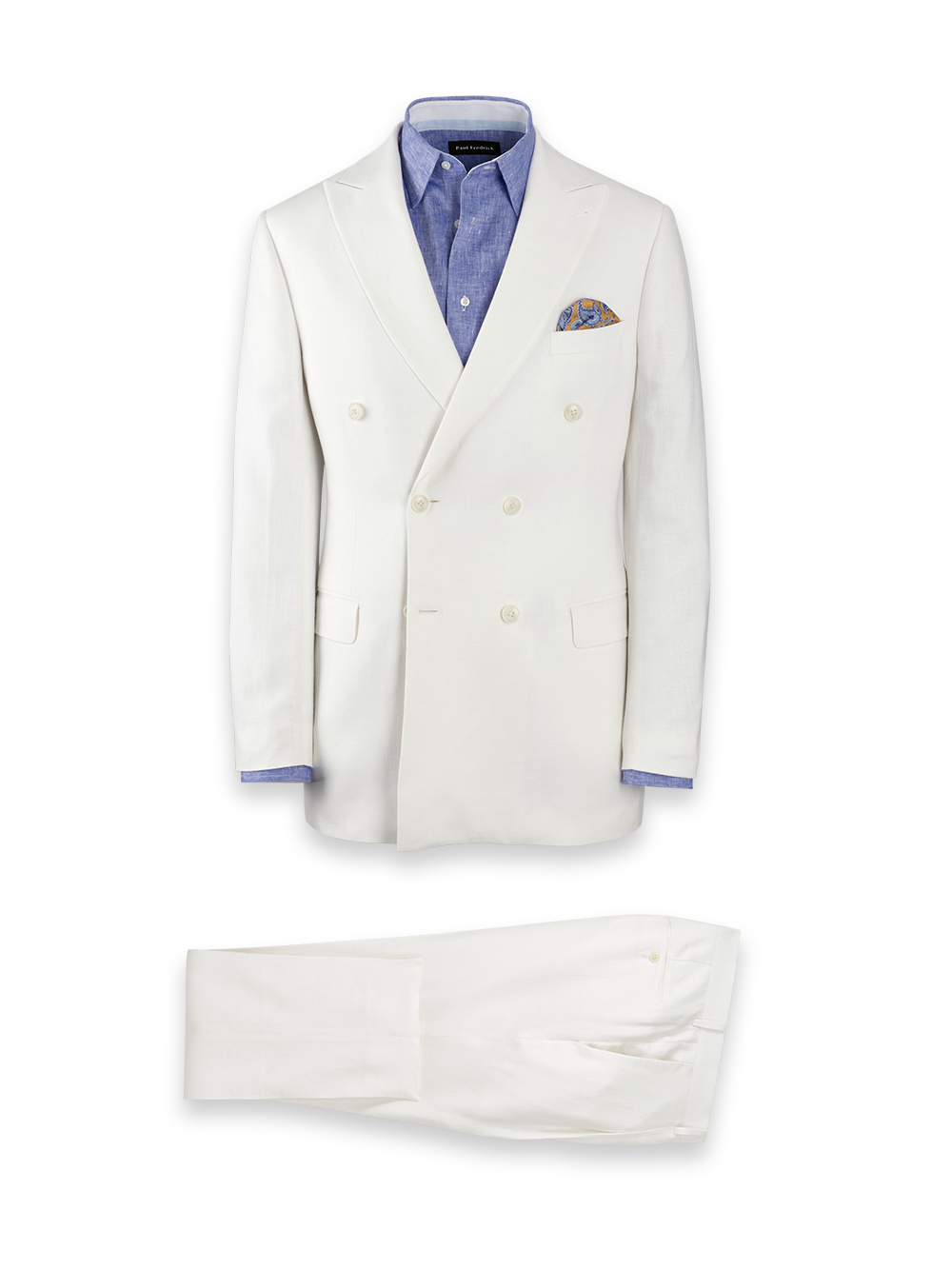 Linen Blend Peak Lapel Suit
