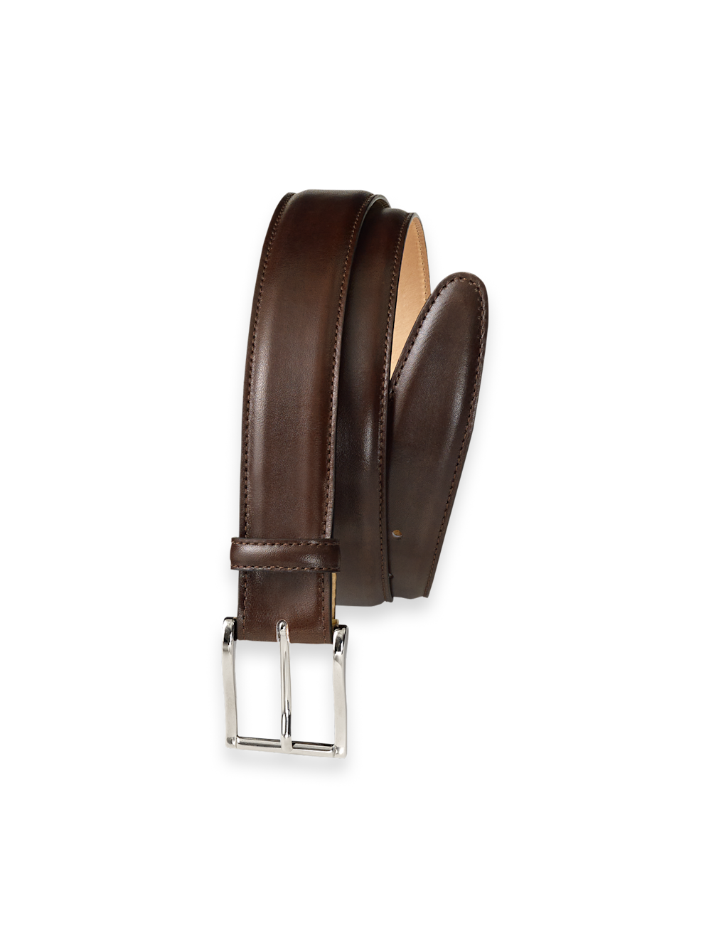 Product Image of Leather Belt With Changeable Buckle-Brown