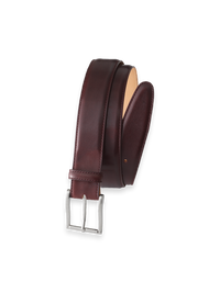 Leather Belt with Changeable Buckle - Cordovan