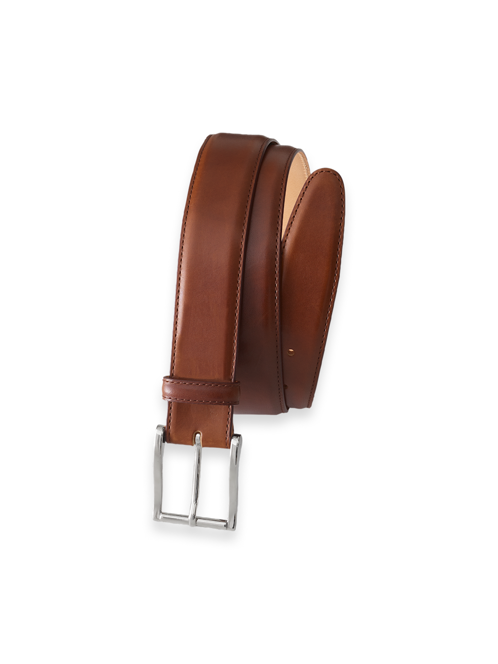Product Image of Leather Belt With Changeable Buckle-Chestnut