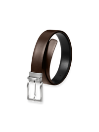 Evan Reversible Belt - Black/brown