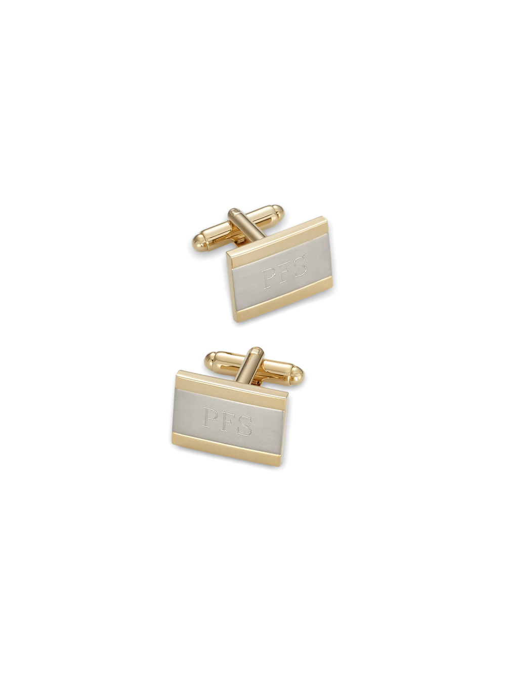 Product Image of Engravable Cufflinks-Gold/Silver