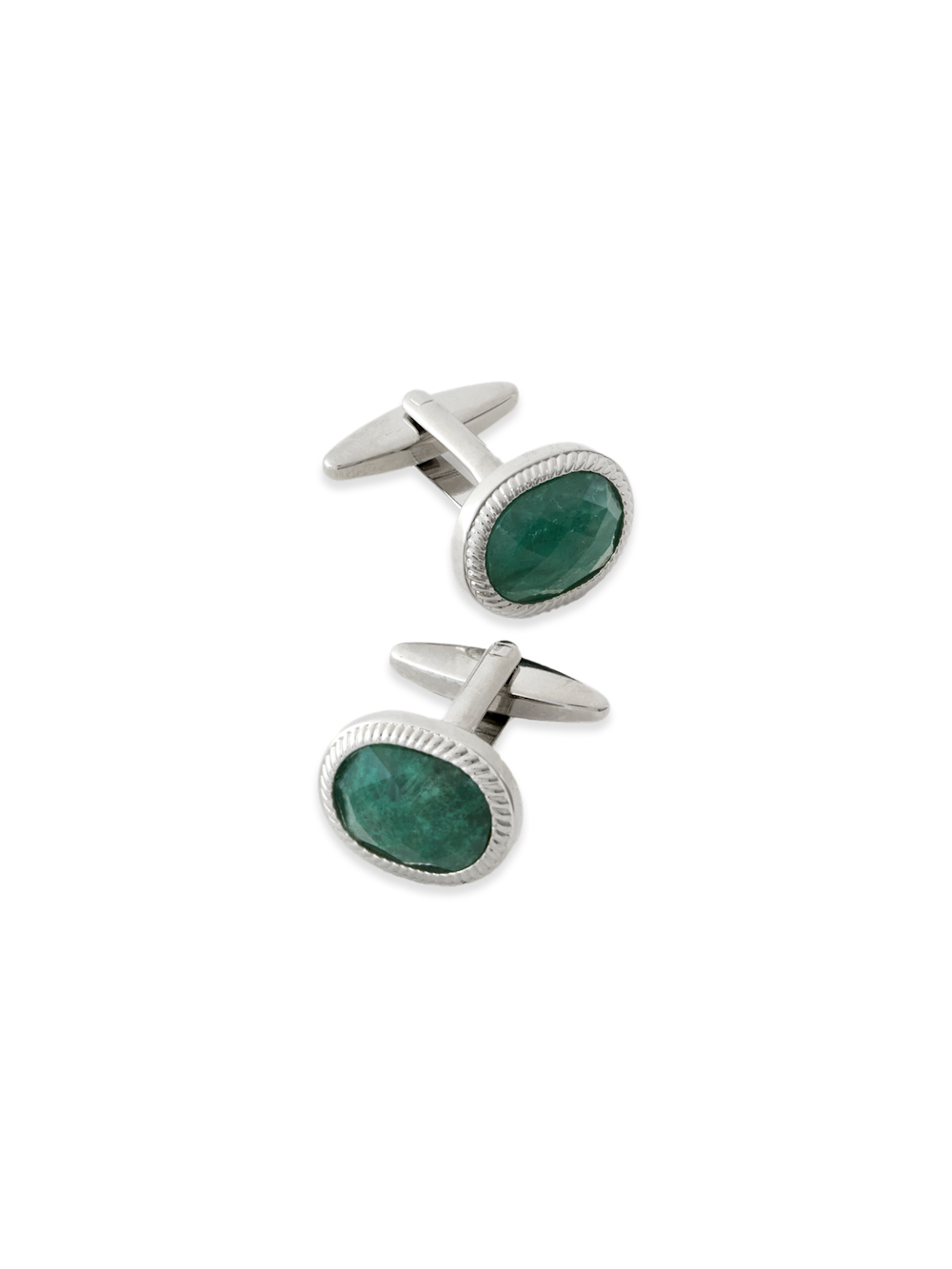 Product Image of Semi Precious Stone Cufflink-Green