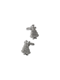 Christmas Tree Cufflink - Silver