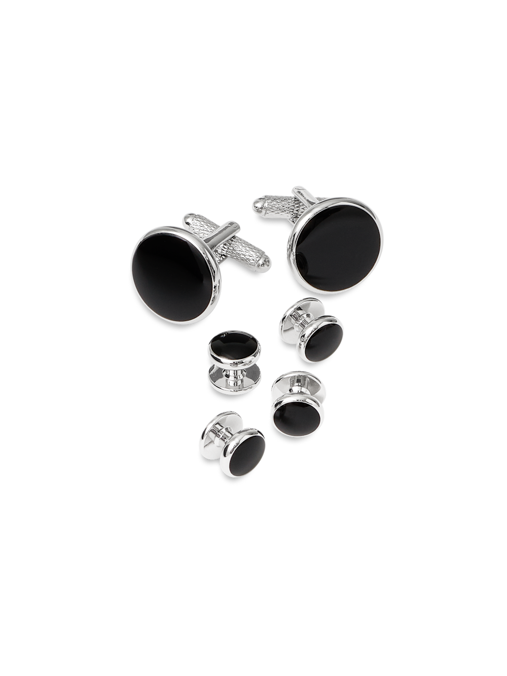 Black Onyx Stud Set - Black – Paul Fredrick