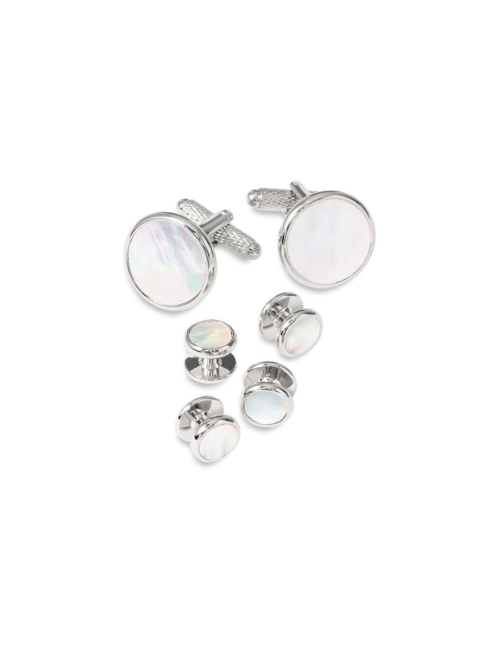 Product Image of Mother Of Pearl Stud Set-White