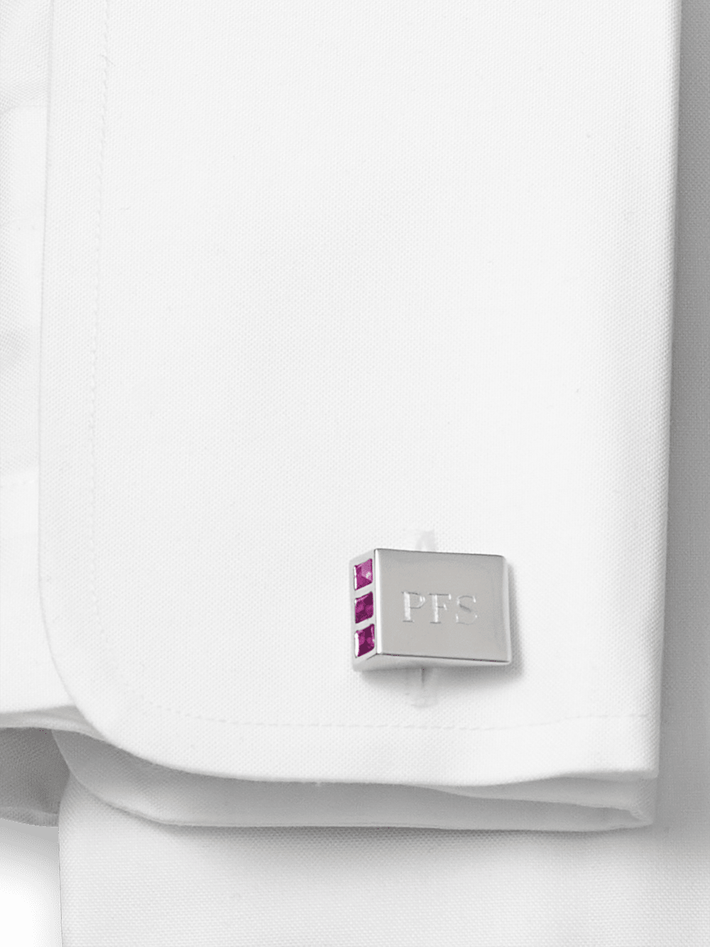 Alternate Image of Crystal Side Engravable Cufflinks-1