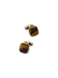 Tigers Eye Cufflinks - Brown