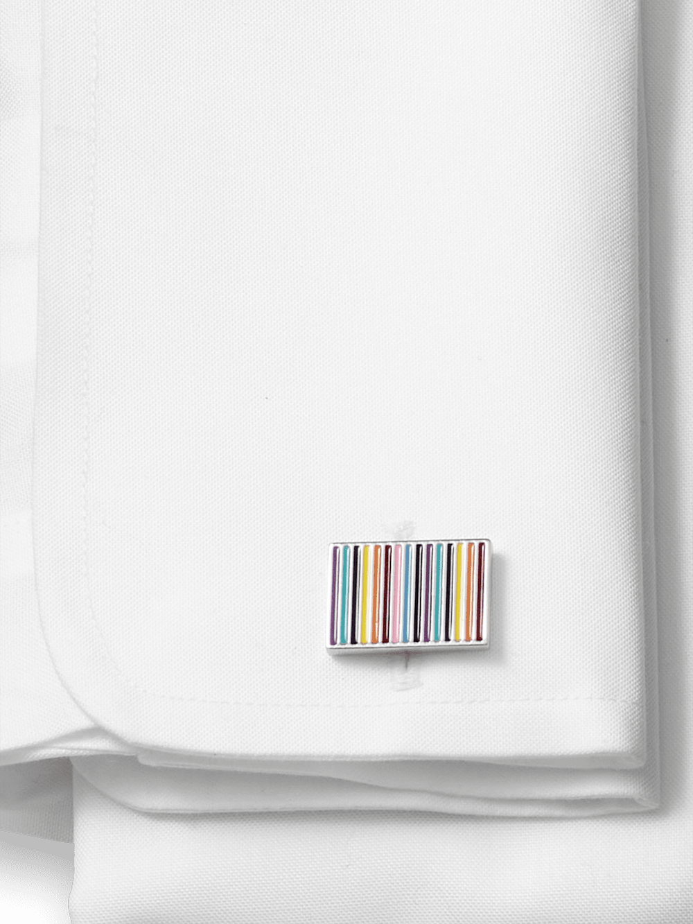 Alternate Image of Enamel Multi Stripe Cufflinks-1