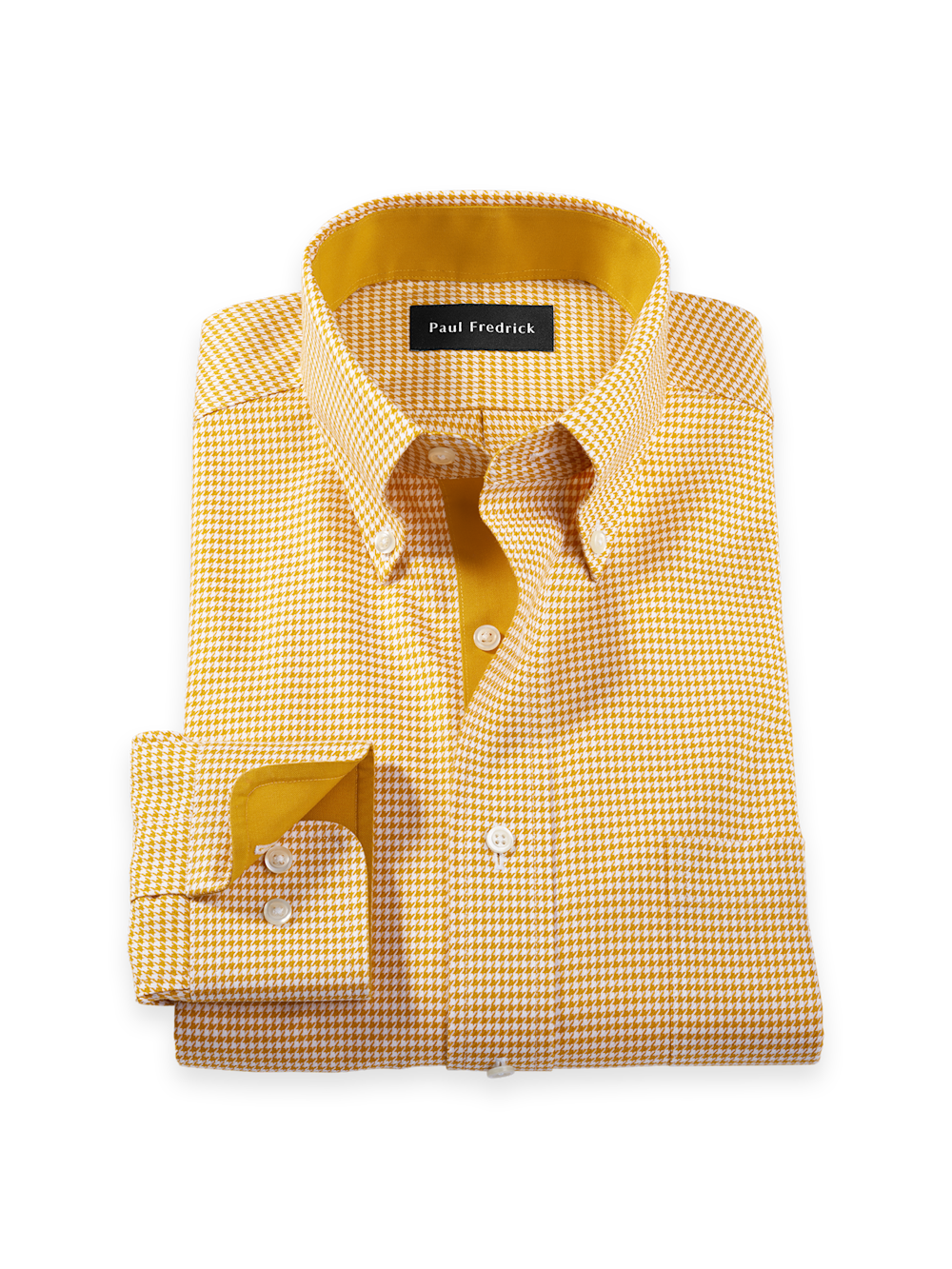 green emerald velvet dress Brooks Corduroy Snap Shirt in Gold, Gold / XXL main image 1