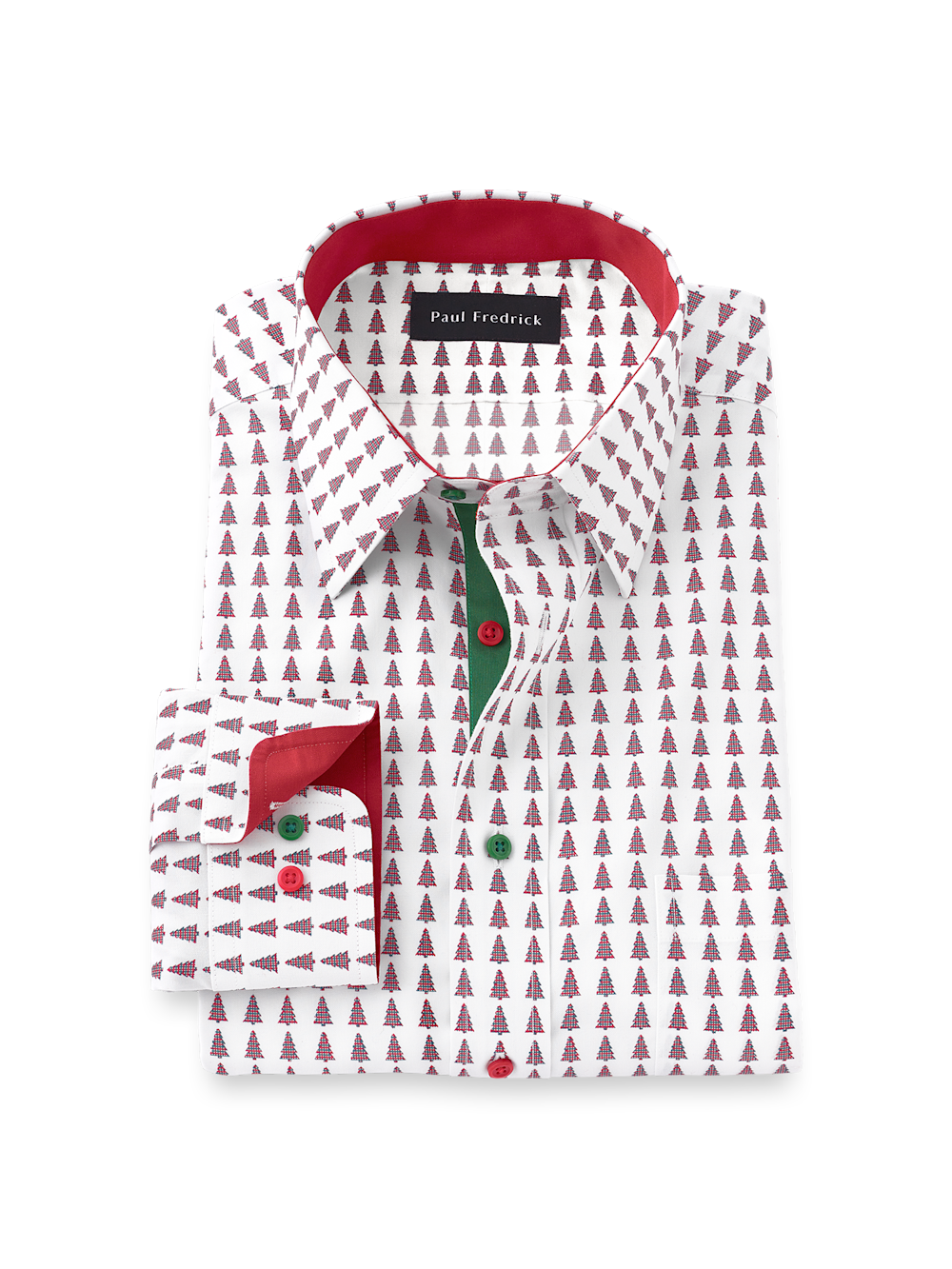 Comfort Stretch Non-Iron Novelty Dress Shirt With Contrast Trim Comfort Stretch Non-Iron Novelty Dress Shirt With Contrast Trim
