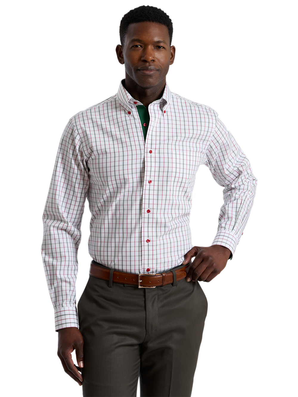 Alternate Shot of Men's green Shirts