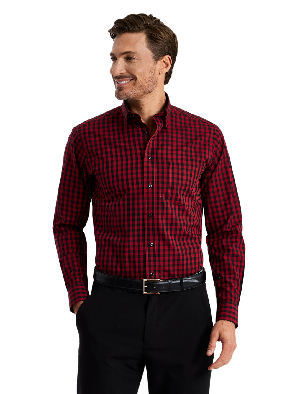 Alternate Shot of Men's red Shirts