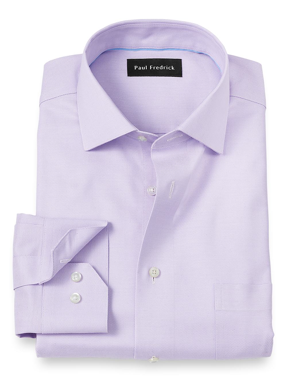 Royal Oxford Comfort Stretch Non-Iron Solid Dress Shirt Lavender