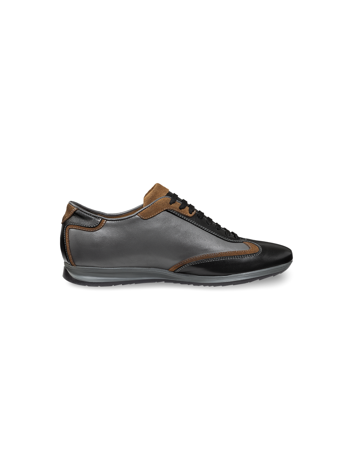 Alternate Shot of Men's Black Multi Footwear