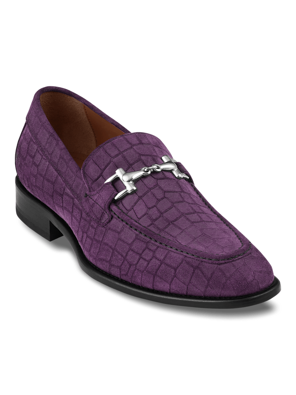 Purple Dress Shoes For Purple Loafers With Spikes Mens Carson Bit Loafer Purple – Paul Fredrick