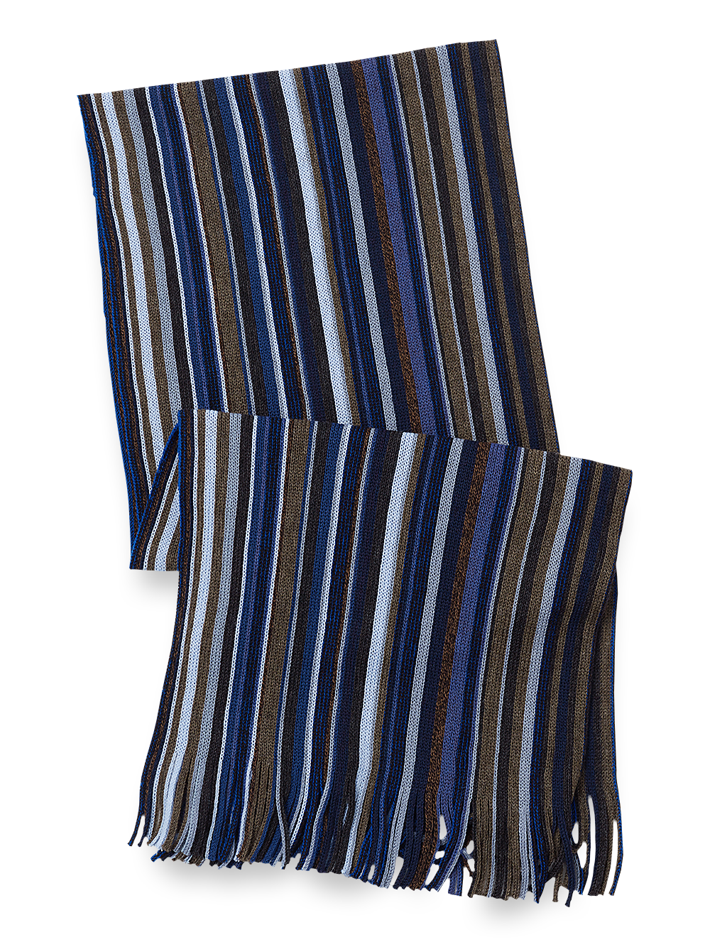 Product Image of Stripe Wool Scarf-Blue Multi