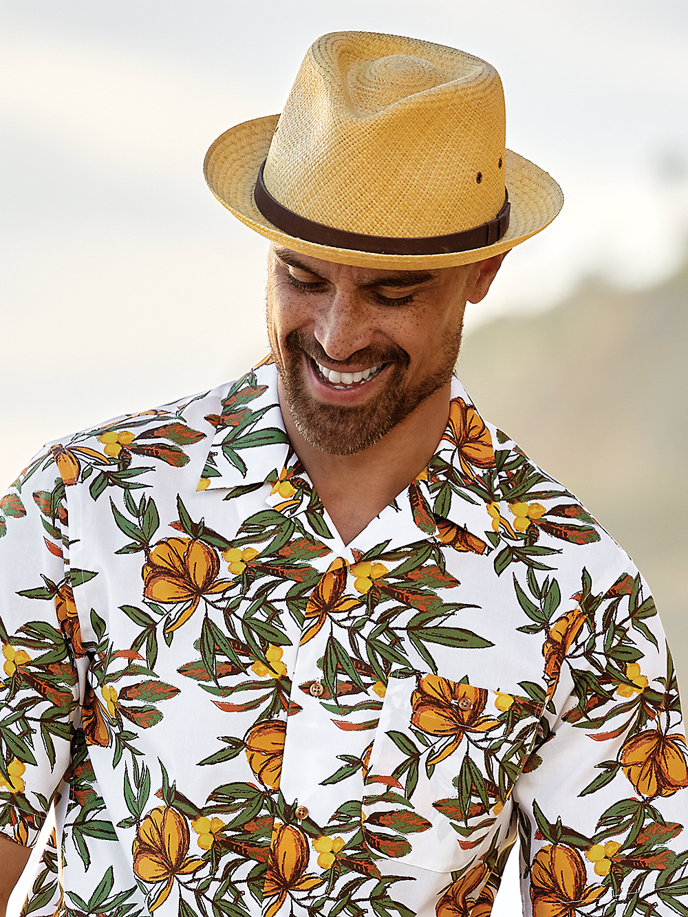 Alternate Image of Panama Fedora With Leather Band-1