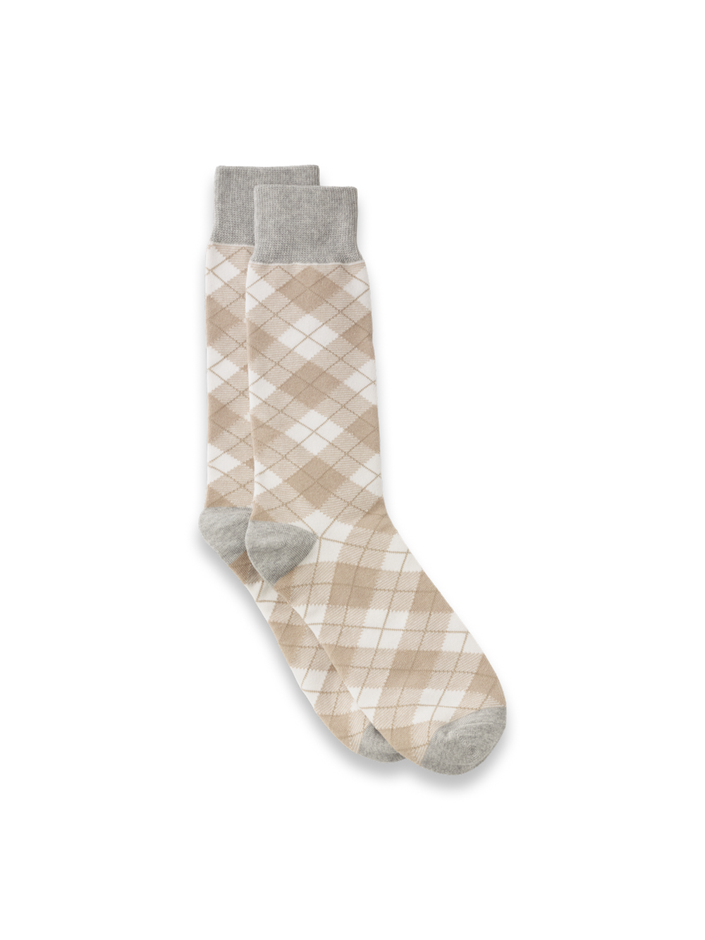 Plaid Cotton Blend Sock