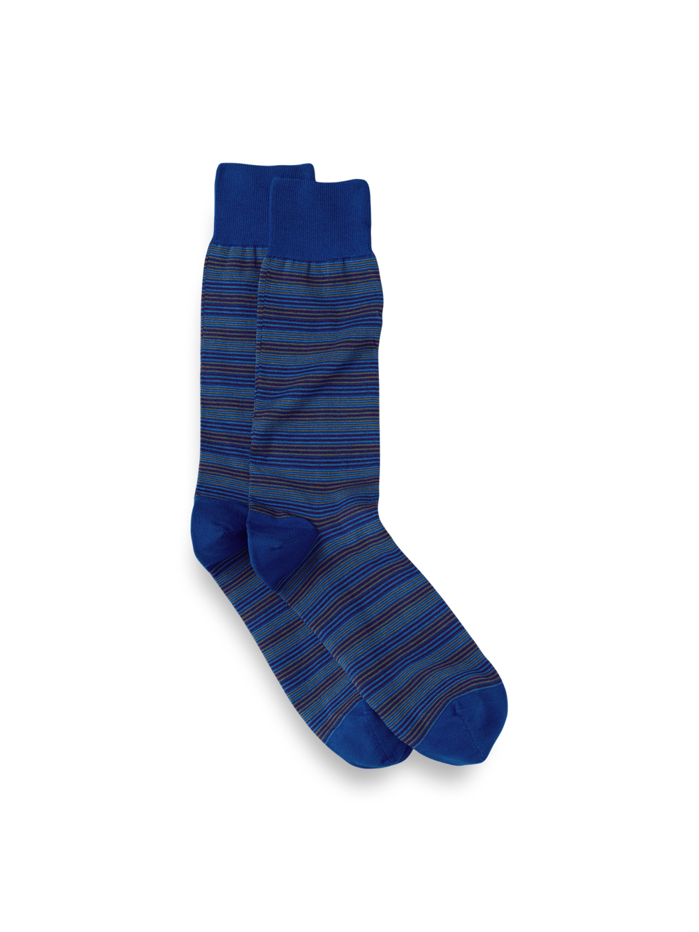 Product Image of Stripe Cotton Blend Sock-Blue Multi