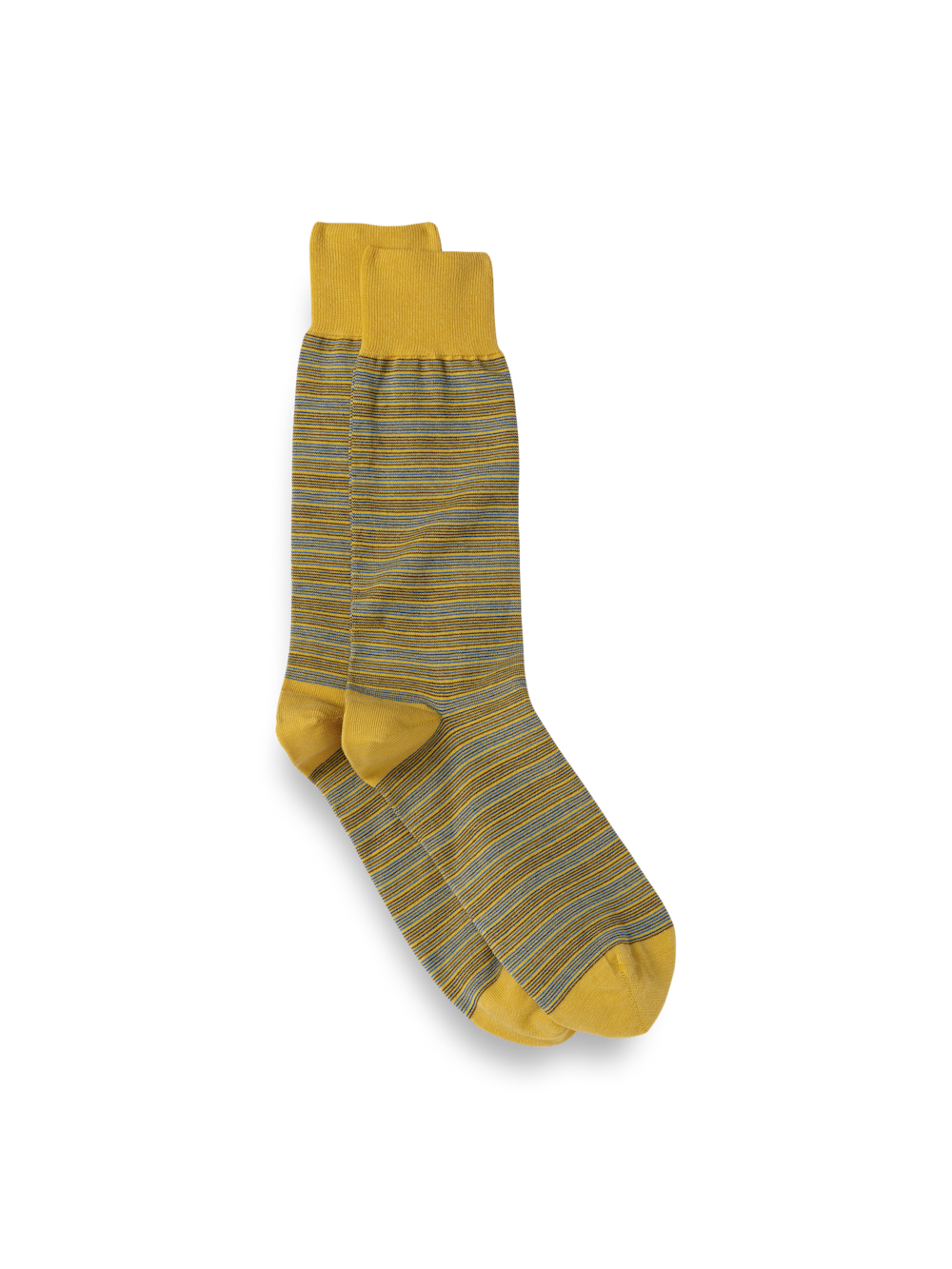 Product Image of Stripe Cotton Blend Socks-Yellow Multi