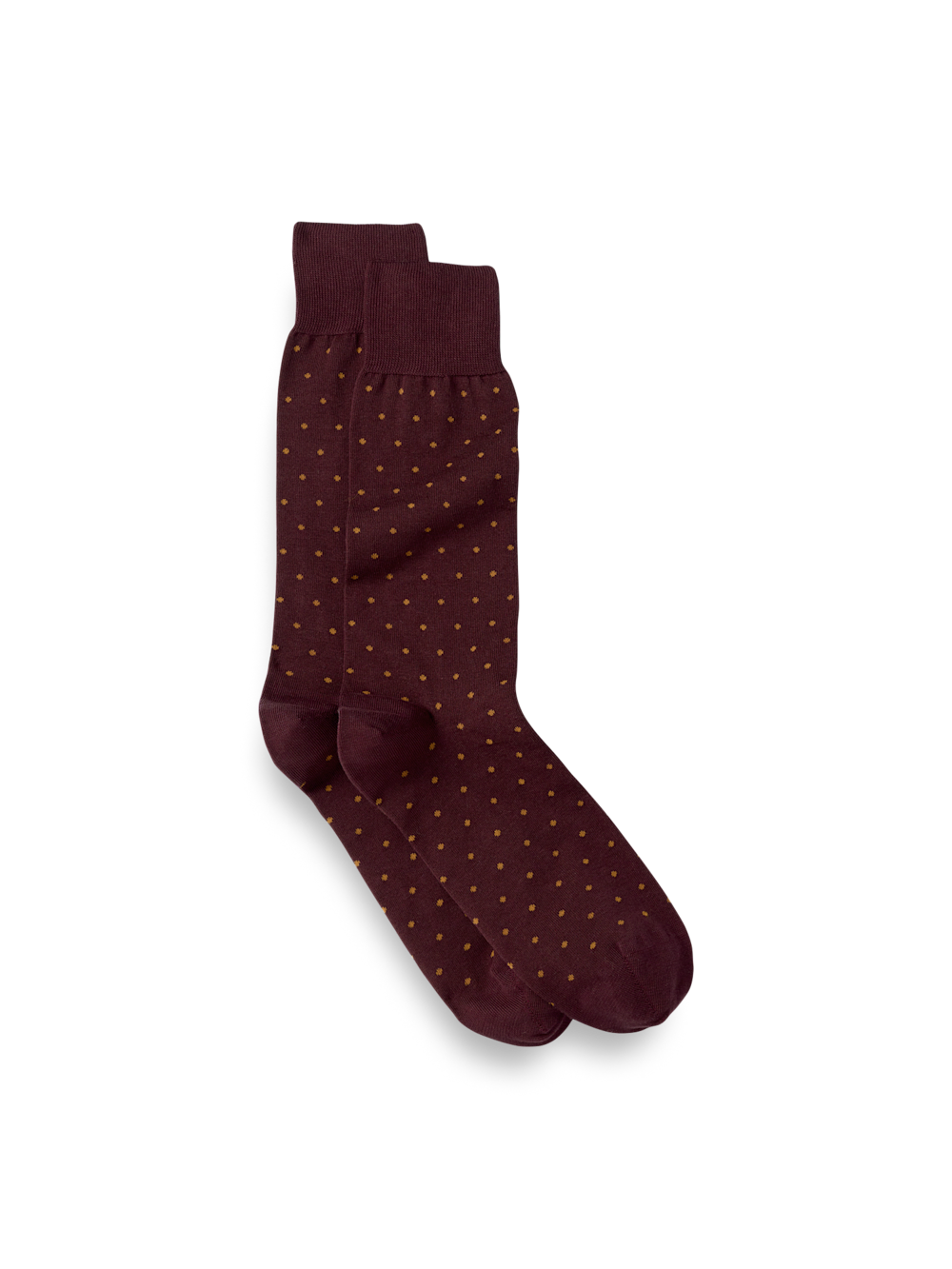Product Image of Dot Cotton Blend Sock-Burgundy Multi