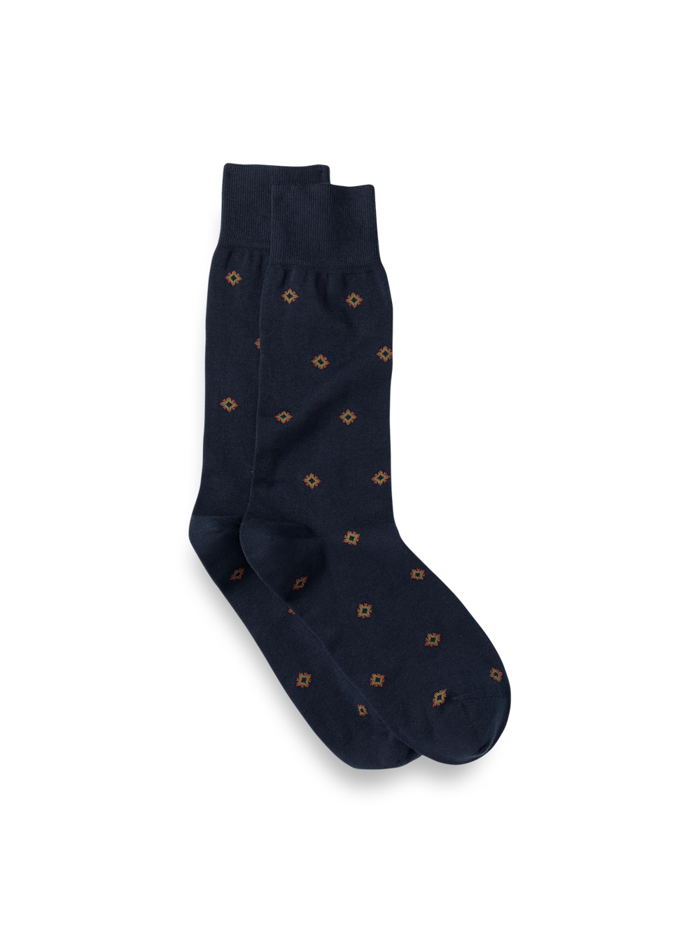 Product Image of Medallion Cotton Blend Sock-Navy