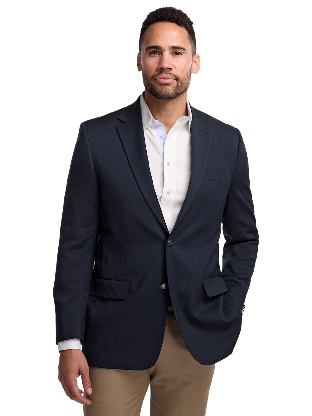 Alternate Shot of Men's Navy Solid Sportcoats