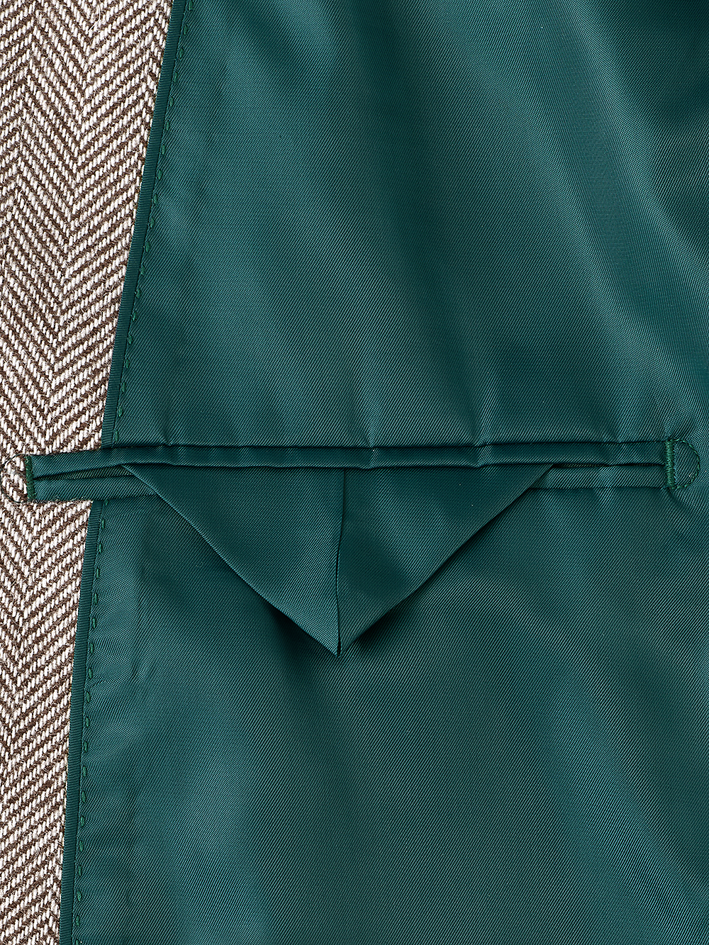Alternate Image of Wool Blend Herringbone Double Breasted Peak Lapel Sport Coat-2