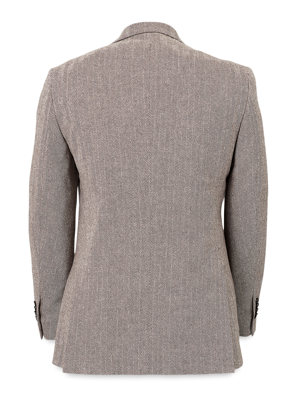 Alternate Image of Wool Blend Herringbone Double Breasted Peak Lapel Sport Coat-4