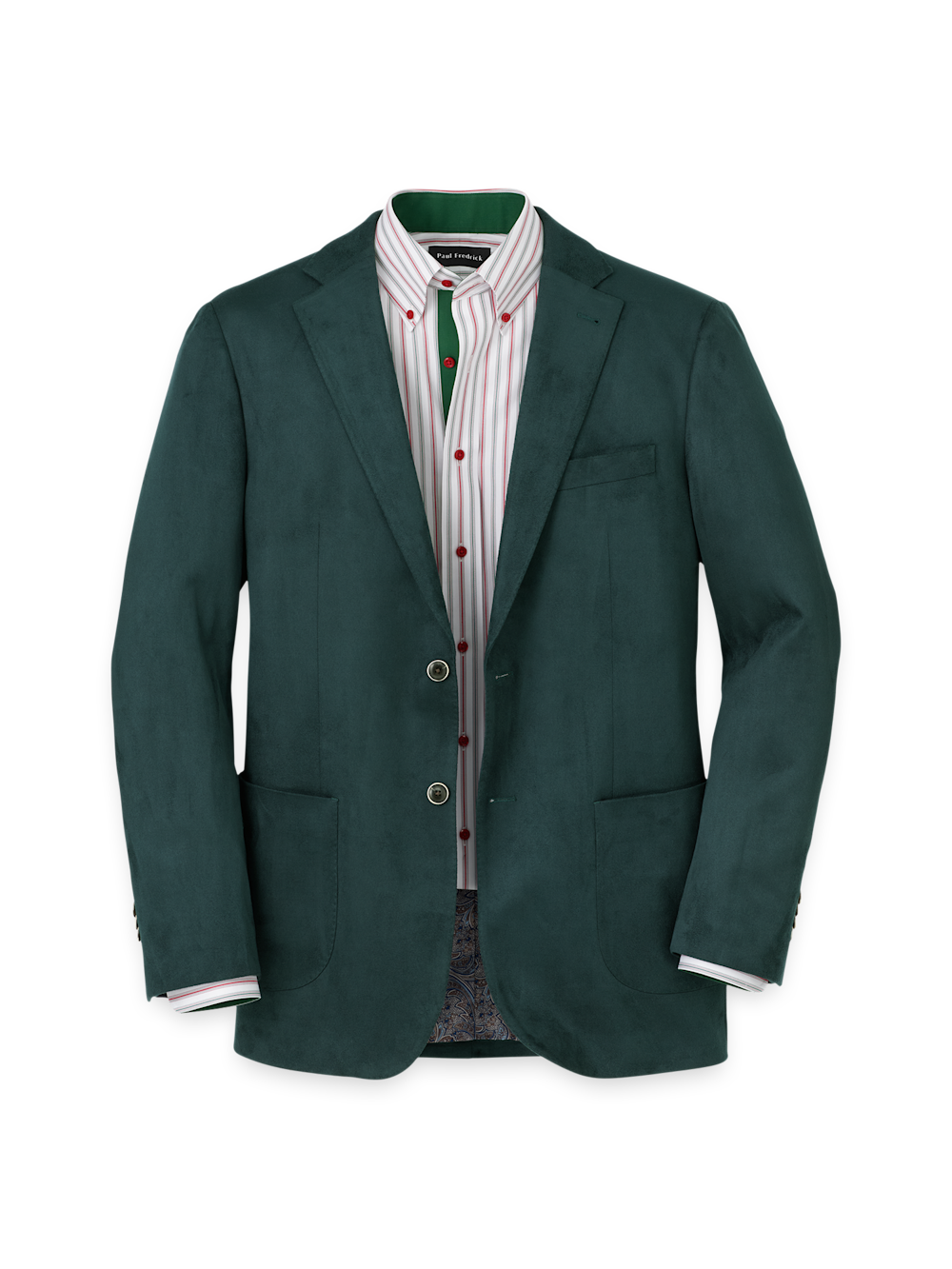 Microsuede Single Breasted Notch Lapel Sport Coat - Dark Green 56 Regular Microsuede Single Breasted Notch Lapel Sport Coat - Dark Green 56 Regular