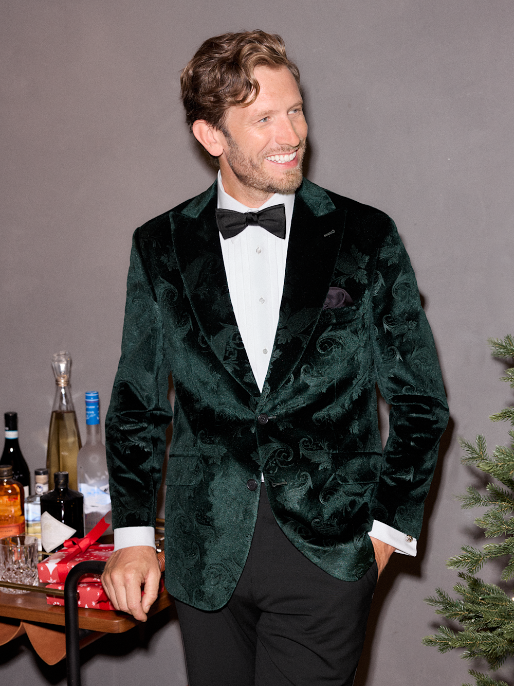 Alternate Shot of Men's green Sportcoats