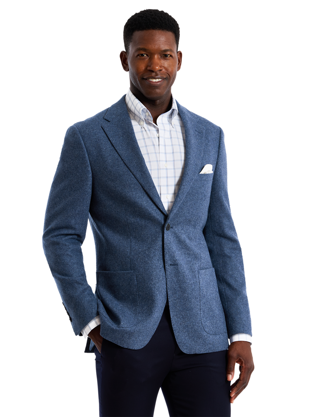 Alternate Shot of Men's blue Sportcoats