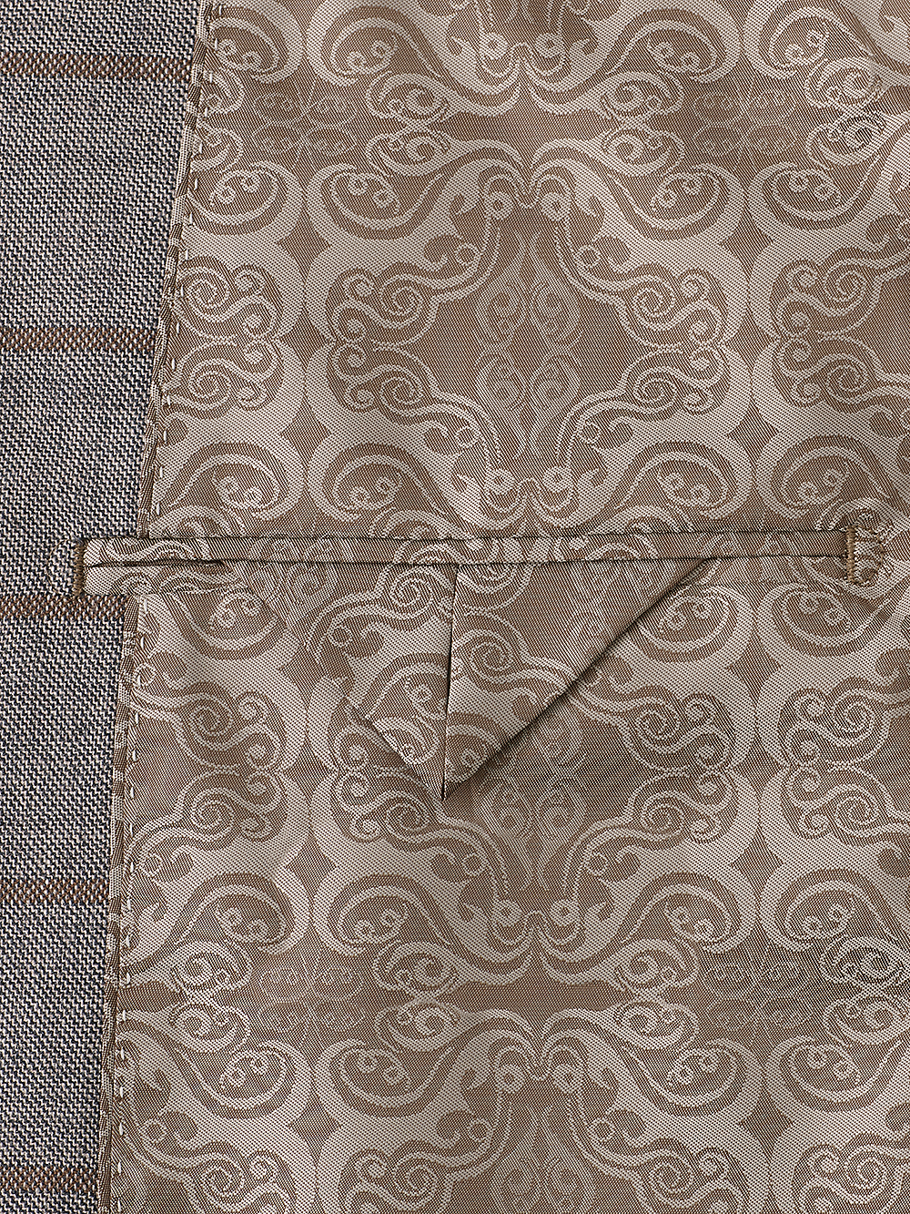 Alternate Image of Wool Windowpane Single Breasted Peak Lapel Sport Coat-1