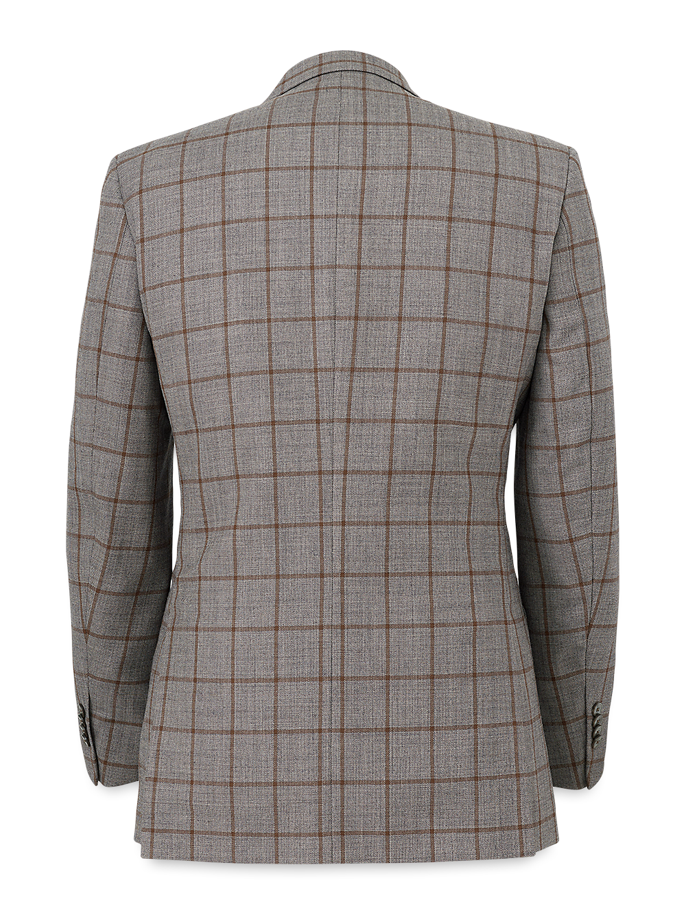 Alternate Image of Wool Windowpane Single Breasted Peak Lapel Sport Coat-3