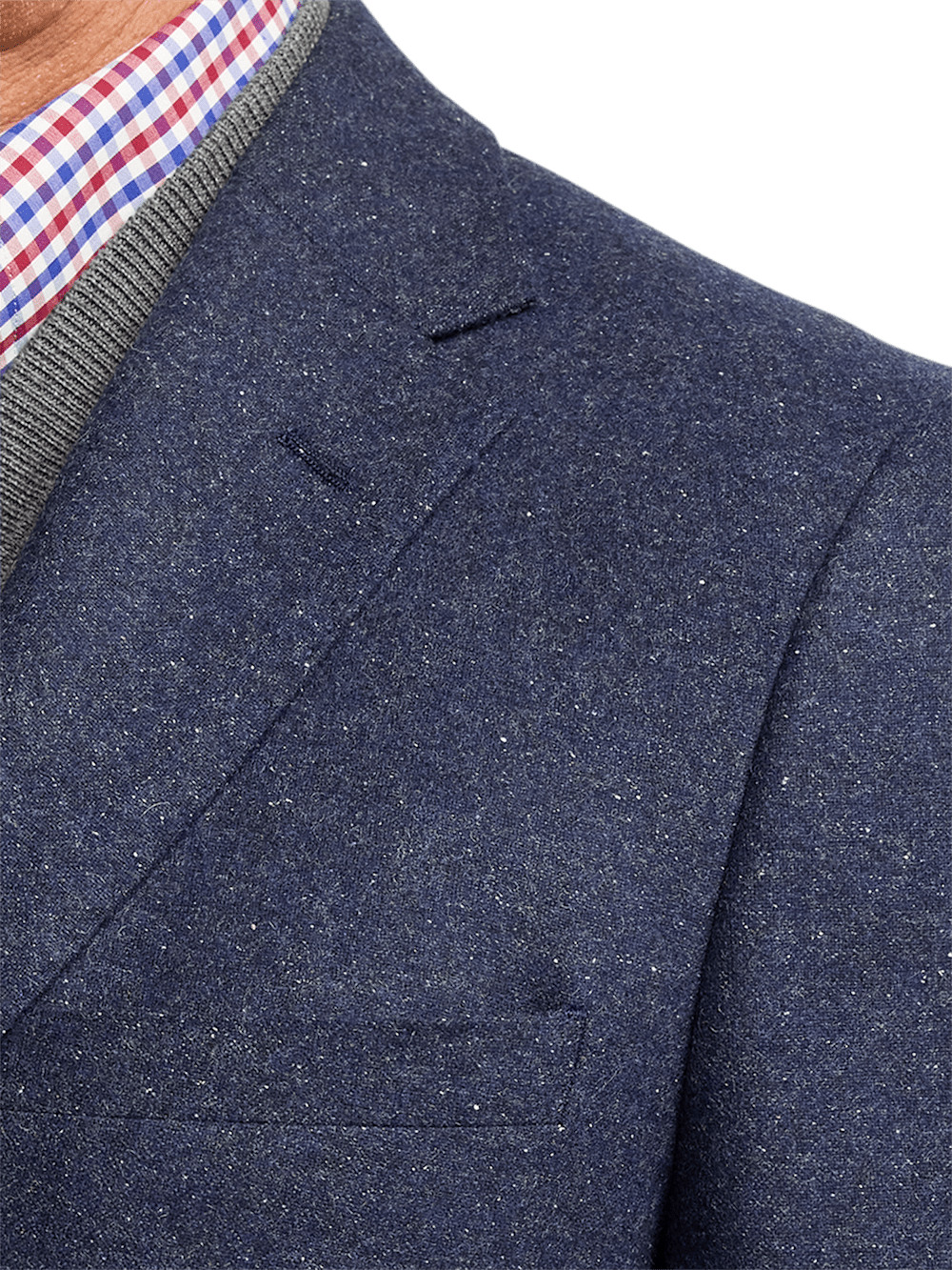 Alternate Image of Wool Blend Donegal Single Breasted Notch Lapel Sport Coat-6