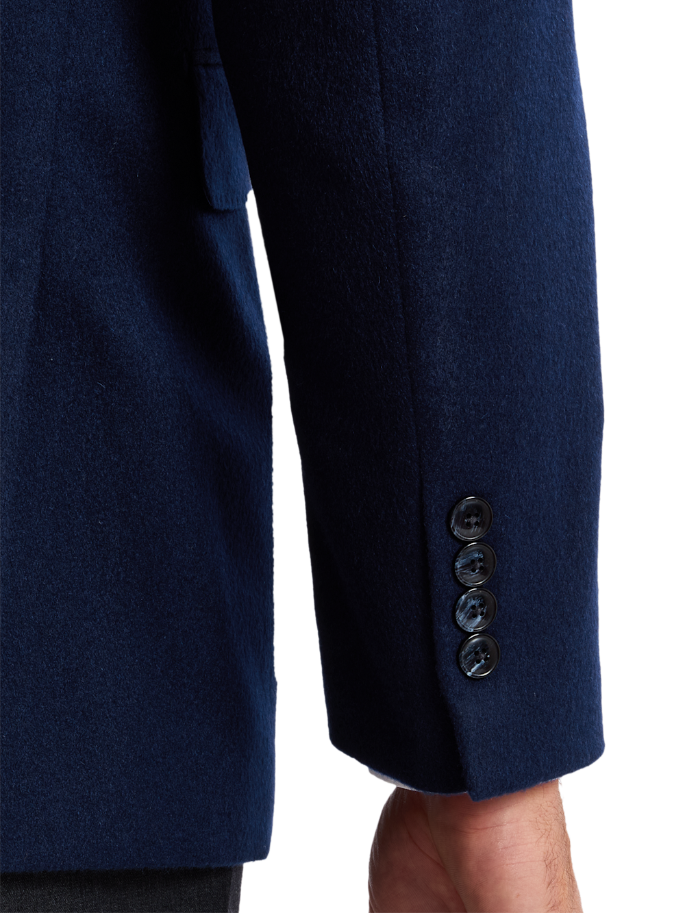 Cashmere Single Breasted Notch Lapel Sport Coat