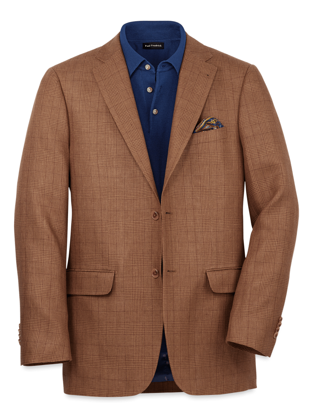 Linen Plaid Single Breasted Notch Lapel Sport Coat - Brown 38 Short Linen Plaid Single Breasted Notch Lapel Sport Coat - Brown 38 Short